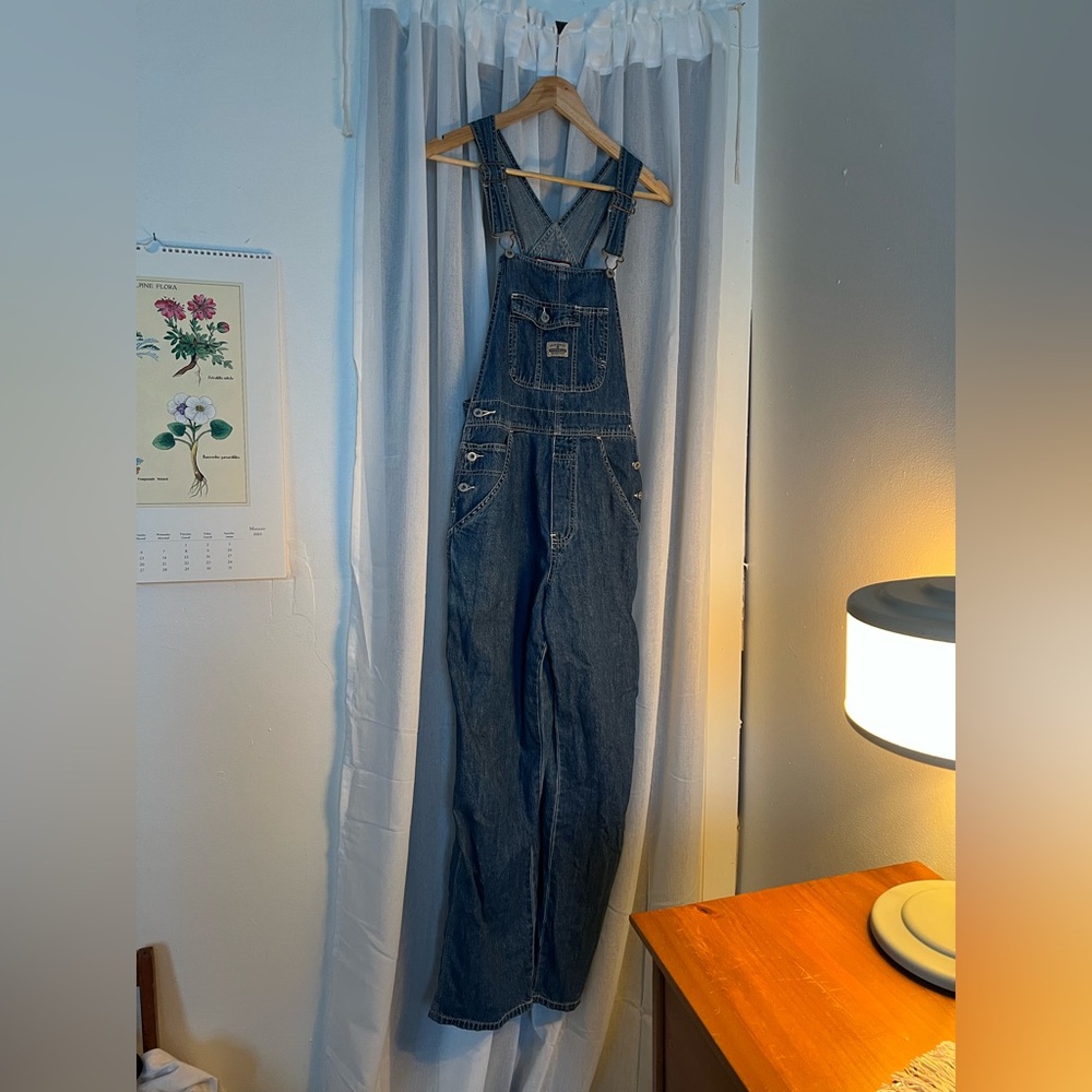 Old Navy Blue Denim Overalls Classic Style